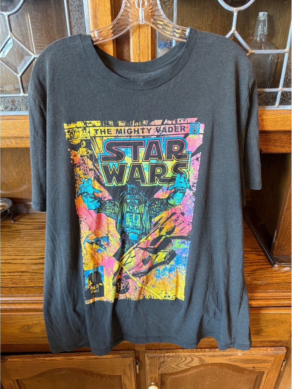 Star Wars The Mighty Vader Vintage Comic Book Cover Graphic Tee Shirt XL